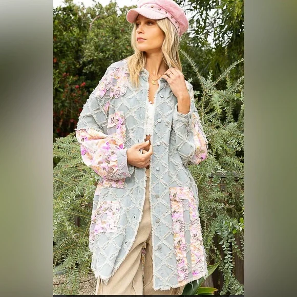 POL Floral Shacket ♥️Only 2 LEFT -2-S - Picture 4 of 4